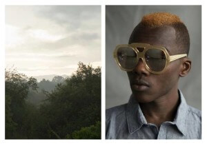 Kenyan artist Alex wears KW Utopia frames for Vision campaign