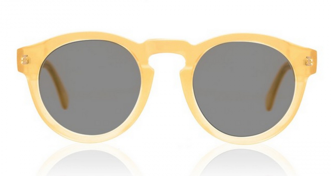 Leonard Round-Frame Acetate Sunglasses