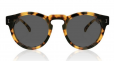 Leonard Tortoise Matte Round Frame Acetate Sunglasses