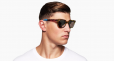 Acetate Wayfarer Frame Sunglasses