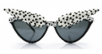 Lux dot Cat Eye eyebrow Extensions Premium Sunglasses