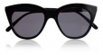 HalfMoon Magic Black Cat-Eye Sunglasses