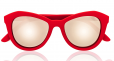 Le Specs Peach Pit Red Hot Rubber