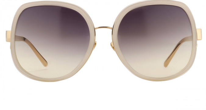 Linda Farrow luxe Round Oversized Sunglasses