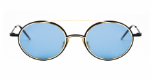 Round Titanium & 18-karat gold Sunglasses