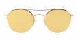 Round 18k gold and Titanium Sunglasses