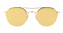 Round 18k gold and Titanium Sunglasses