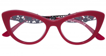 Cat-eye Frame with crystal roses & Lace