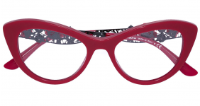 Cat-eye Frame with crystal roses...