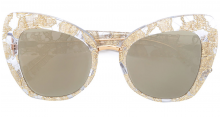 Lace oversized cat-eye sunglasses