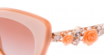 Cat-eye Frame with crystal roses & Lace