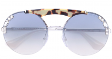 Round embellished sunglasses