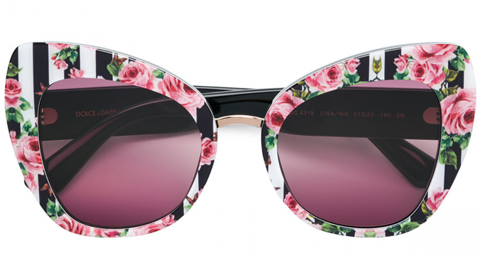 dolce and gabbana rose sunglasses