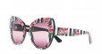 ROSES WITH STRIPES BUTTERFLY SUNGLASSES
