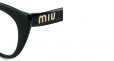 MIU MIU EYEWEAR cat eye logo glasses