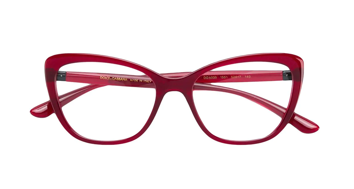 dolce and gabbana red frames
