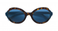 PRADA EYEWEAR tortoiseshell-effect round frame sunglasses