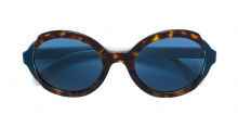 PRADA EYEWEAR tortoiseshell-effect round frame sunglasses
