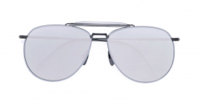 THOM BROWNE EYEWEAR mirrored aviator sunglasses