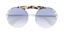 PRADA EYEWEAR oversized round frame sunglasses