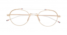 THOM BROWNE EYEWEAR rounded clear glasses