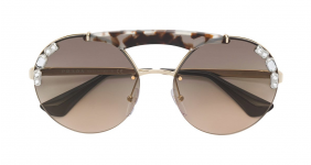 PRADA EYEWEAR crystal embellished sunglasses