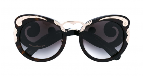 PRADA EYEWEAR rounded cat eye sunglasses