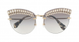 MIU MIU EYEWEAR faux-crystal embellished sunglasses