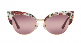 DOLCE & GABBANA EYEWEAR cat-eye floral sunglasses