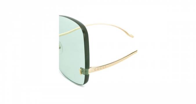 GUCCI EYEWEAR Square Frame Rimless sunglasses