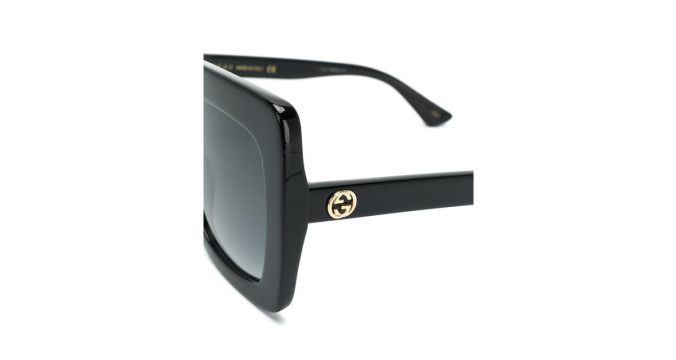 gucci oversized square frame sunglasses