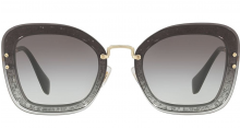 MIU MIU EYEWEAR oversized glitter sunglasses