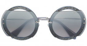 MIU MIU EYEWEAR round glitter sunglasses