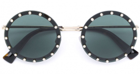 VALENTINO EYEWEAR round crystals sunglasses