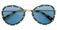VALENTINO EYEWEAR embellished aviator sunglasses
