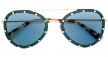 VALENTINO EYEWEAR embellished aviator sunglasses