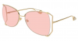 GUCCI GOLD PLATED OVERSIZED FRAME