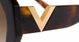 VALENTINO EYEWEAR oversized frame sunglasses