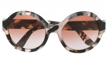 DOLCE & GABBANA EYEWEAR thick round frame sunglasses