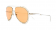 DOLCE & GABBANA EYEWEAR orange lens aviator sunglasses