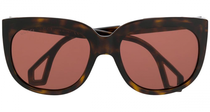 GUCCI EYEWEAR oversized cat-eye sunglasses