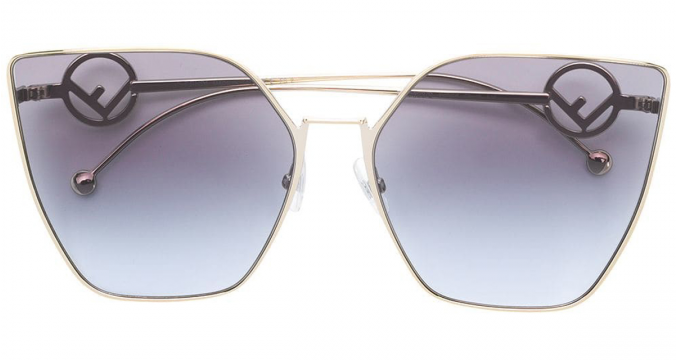 FENDI EYEWEAR oversized cat eye sunglasses