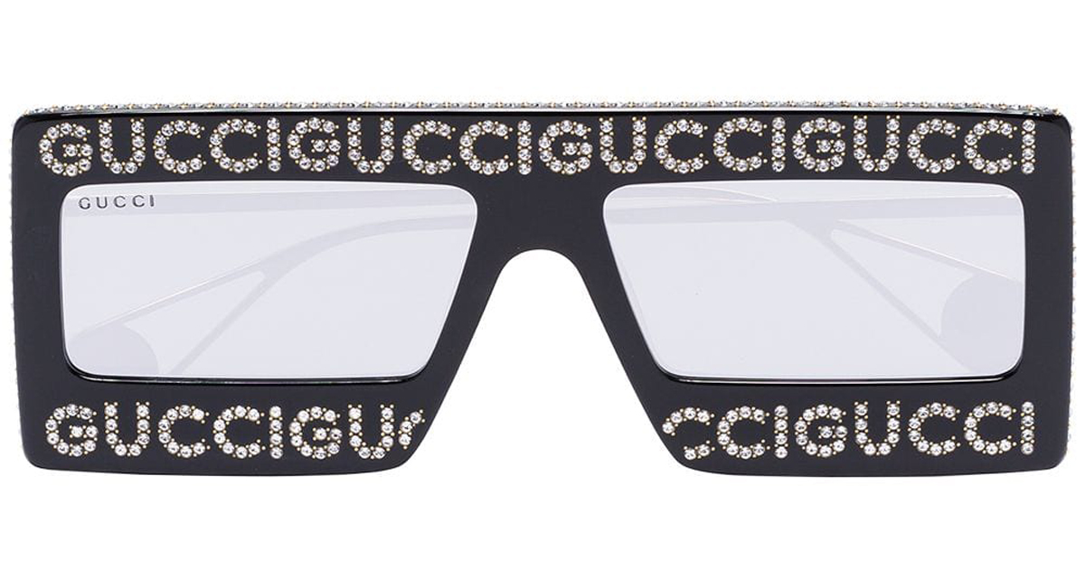 gucci glasses with diamonds