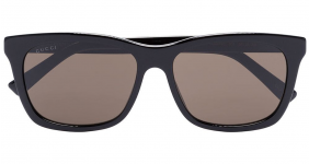 GUCCI EYEWEAR black wide rim sunglasses