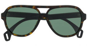 GUCCI EYEWEAR tortoiseshell aviator sunglasses