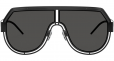 DOLCE & GABBANA EYEWEAR oversized logo sunglasses