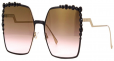 FENDI OVERSIZED SQUARE SUNGLASSES