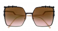 FENDI OVERSIZED SQUARE SUNGLASSES