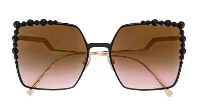 FENDI OVERSIZED SQUARE SUNGLASSES