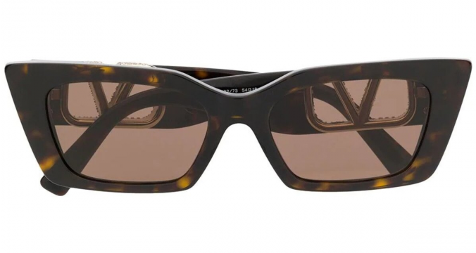 Valentino V-lOGO crystal embellished sunglasses